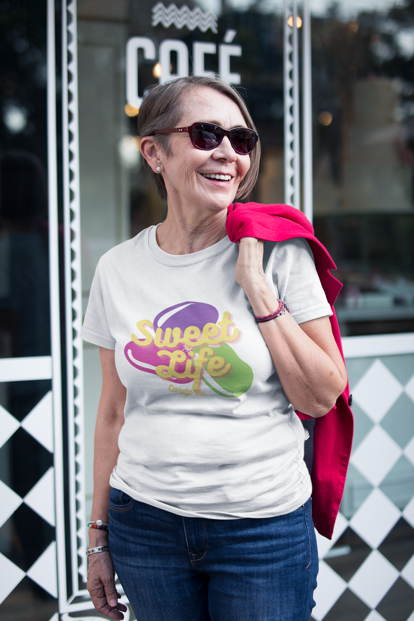 Sweet Life Candy Co™ Jelly Bean Unisex Tee-Darlin Primrose™