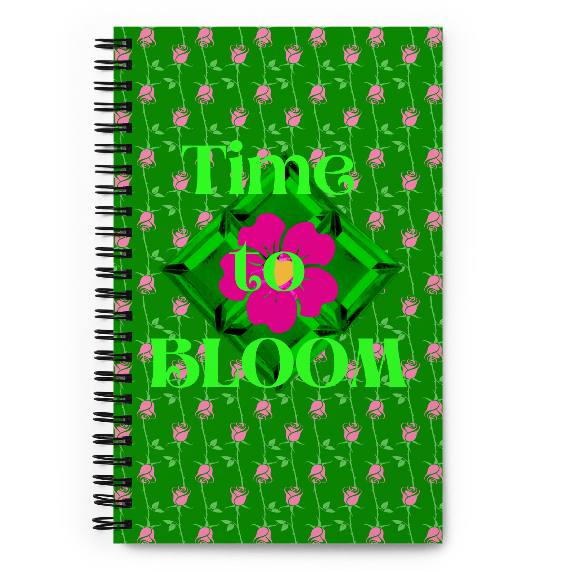 Time to BLOOM Spiral notebook - Darlin Primrose