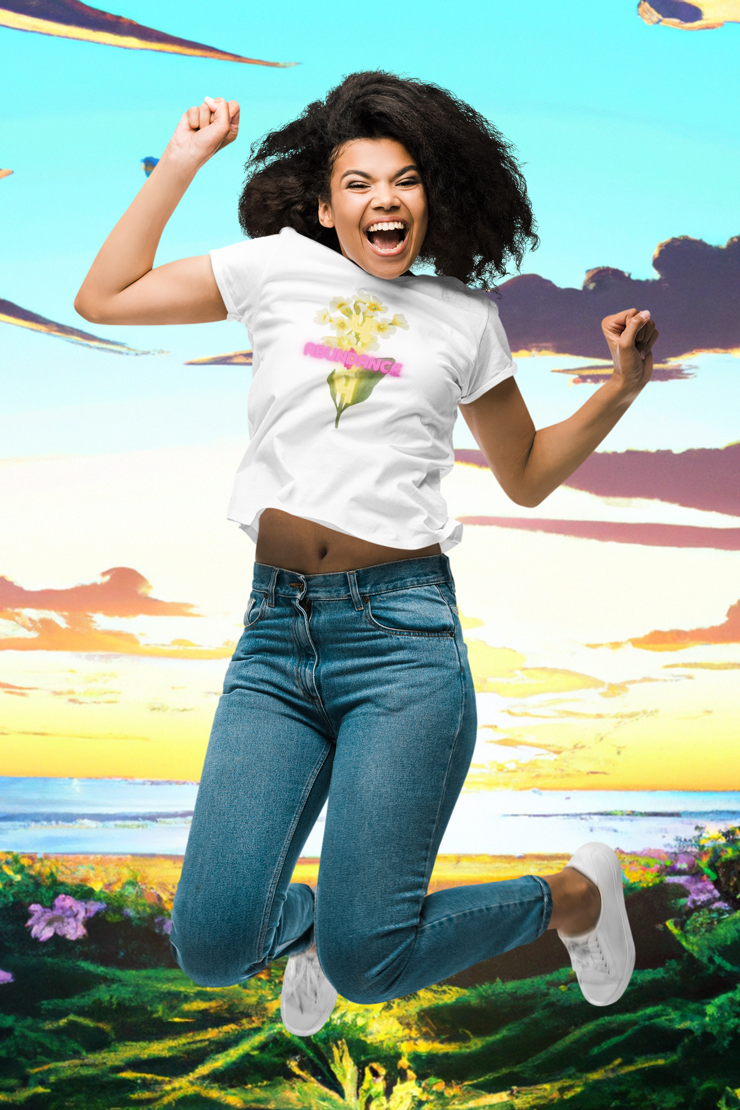 Abundance 444™ Primrose Unisex Jersey Short Sleeve Tee - Darlin Primrose™