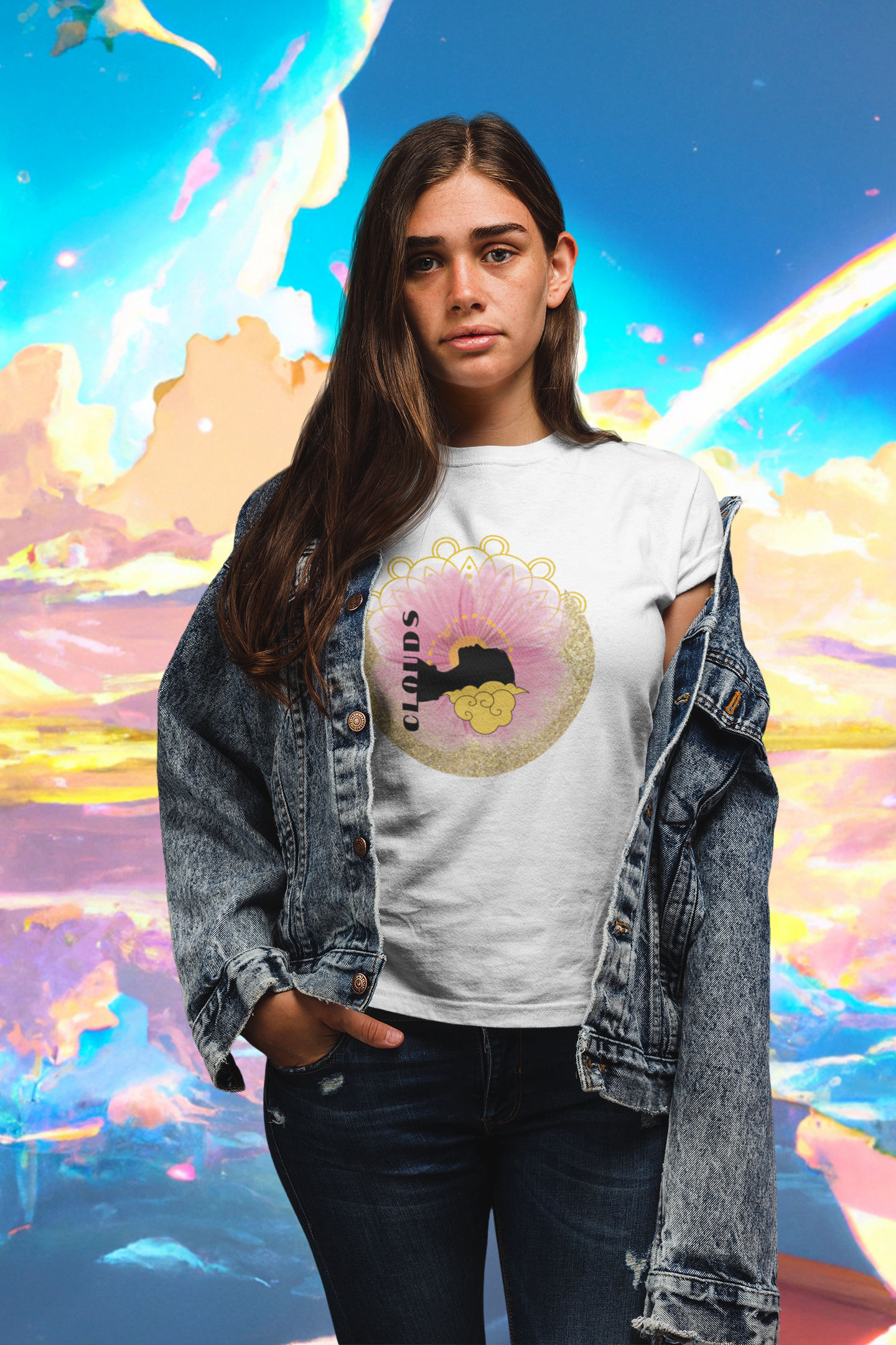 Keep your head in the CLOUDS-Unisex Jersey Short Sleeve Tee- Darlin Primrose™