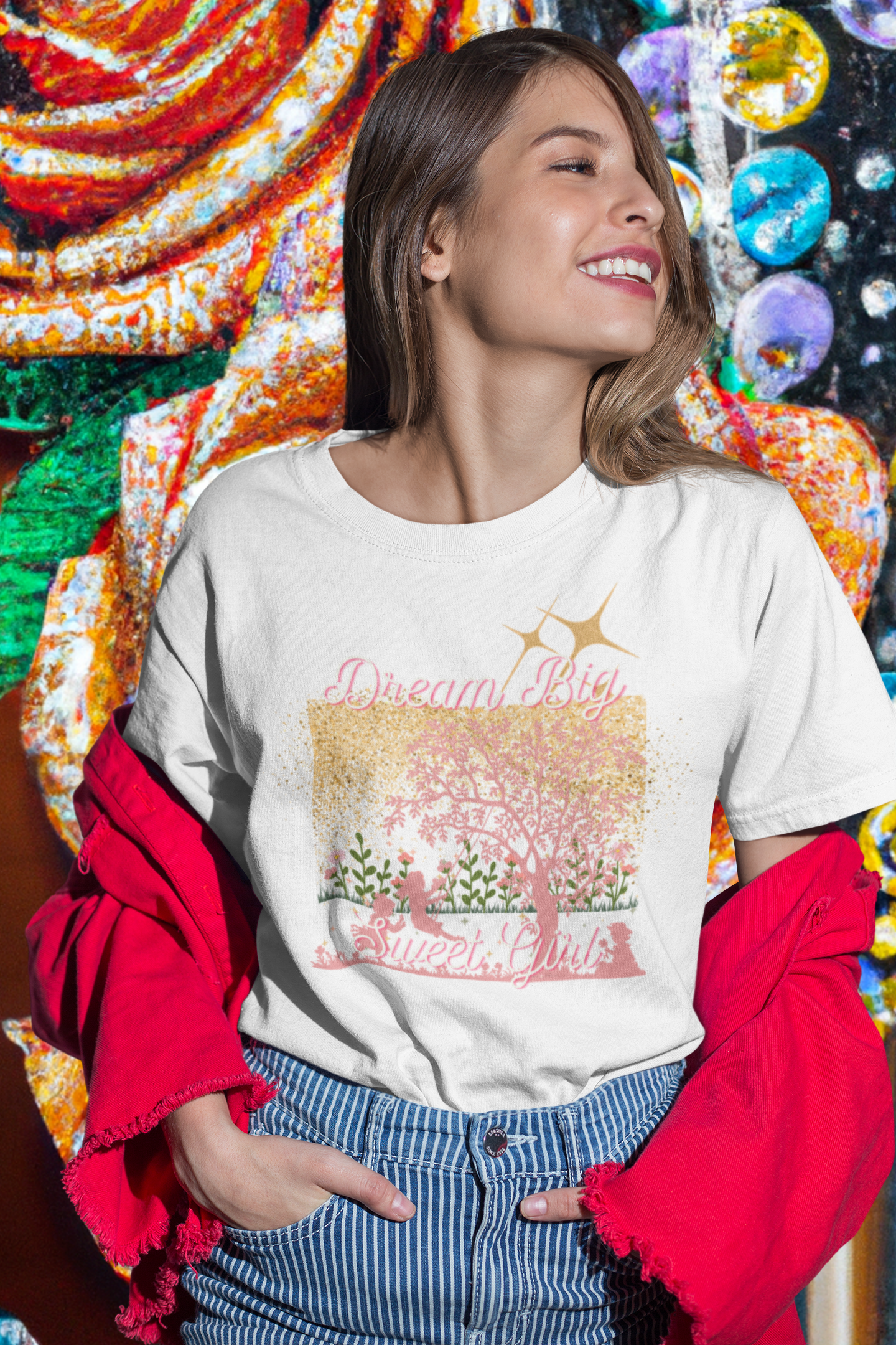 Dream Big Sweet Girl-Unisex Jersey Short Sleeve Tee-Darlin Primrose™