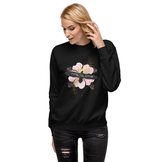 Time to take FLIGHT Unisex Premium Sweatshirt - Darlin Primrose